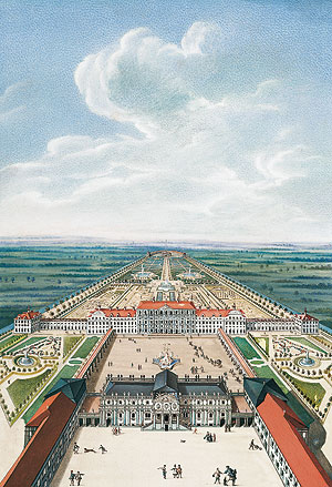 Bild: Idealansicht des Alten und Neuen Schlosses Schleißheim