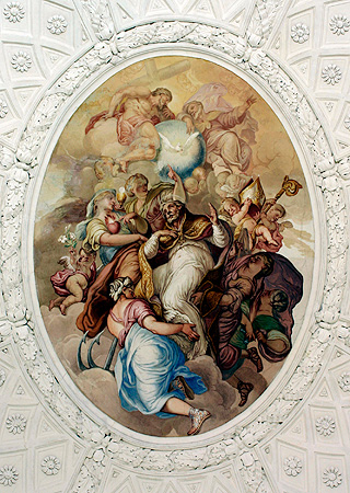 Dome fresco in the Renatus Chapel, photo: Bayerische Schlösserverwaltung Picture: Dome fresco in the Renatus Chapel