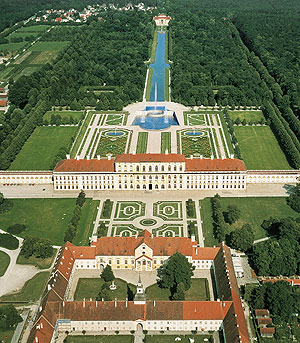 Bild: Luftaufnahme der Schlossanlage Schleißheim