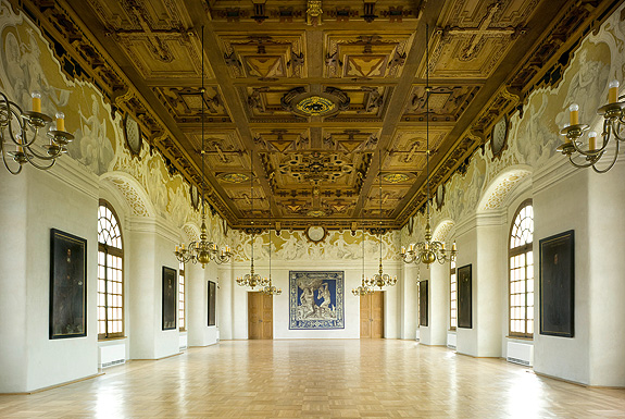 Dachau Palace, Banqueting Hall, photo: Bayerische Schlösserverwaltung Picture: Dachau Palace, Banqueting Hall