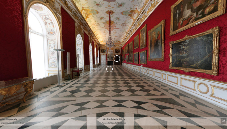 External link to the virtual tour "Schleißheim New Palace"